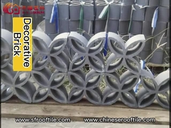 Gölge Duvarı Oluşturmak İçin Dekoratif Pişmiş Toprak Bloklar İçi Boş Kil Tuğlalar