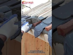 Geleneksel Konut Antika Çin çatı kiremitleri sırsız mat kiremit