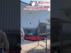 Çin Ahşap Çardak Özelleştirilebilir Boyut Arka Bahçe Ahşap Köşk