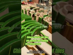 Dayanıklı Çin Tapınağı Çatı Kiremitleri Sırlı Seramik Kiremit Figürleri Ejderha Tasarımı