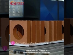 Bahçe Çitleri İçin Kırmızı Dekorasyon Duvar Havalandırma Seramik İçi Boş Tuğlalar