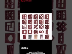 Duvar Dekorasyonu Terakotta Çürük Brise Blokları Donma Direnci