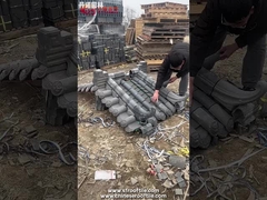 Doğal Gri Çin Kil Çatı Kiremitleri Geleneksel Tasarım