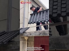 Ucuz fiyatlı PVC reçine plastik Çin antik çatı kiremitleri