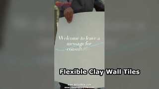 Çarpıcı Duvarlar için Esnek Kil Fayanslar