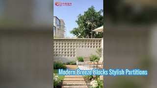 Şık Bölme Duvarlar için Modern Beton Esinti Blokları