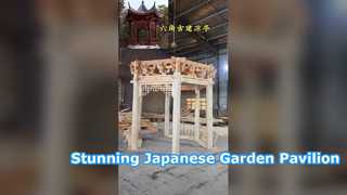 Lüks Altıgen Japon Bahçesi Pavyonu Özel Gazebo
