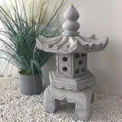 Kalite  Large Grey Outdoor Stone Lantern Granite Pagoda Japanese Garden Ornaments fabrika