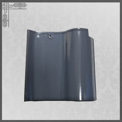 Kalite  S Type Glossy Ceramic Roof Tiles House Glazed 220mm Grey Clay Roof Tiles fabrika