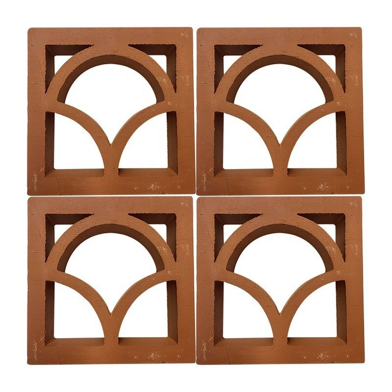 Terracotta Breeze Blok Üreticisi Cepheler ve Bahçe Duvarları için Dekoratif İçi Boş Kil Tuğlalar