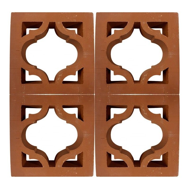 Terracotta Breeze Blok Üreticisi Cepheler ve Bahçe Duvarları için Dekoratif İçi Boş Kil Tuğlalar