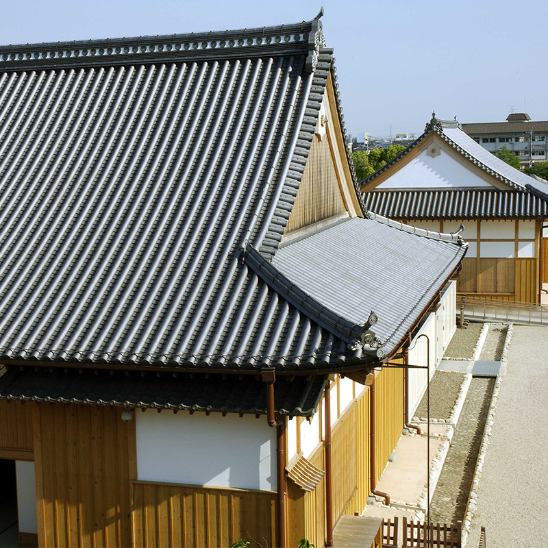 Japonya Antik Eski Binalar Villa Çatısı Japon Eski Bina Yüksek Kaliteli Antik Çatı Kelepçeleri