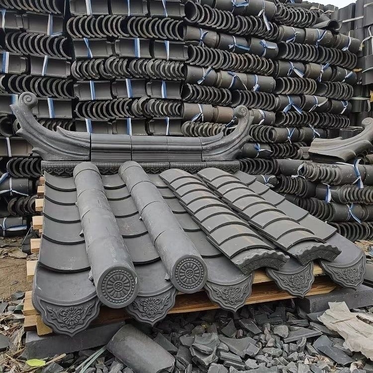 Çin Gri Kil Tapınağı Çatı Plakası Malzemeleri Uzun Süren Koruma İçin Üstün Kalite