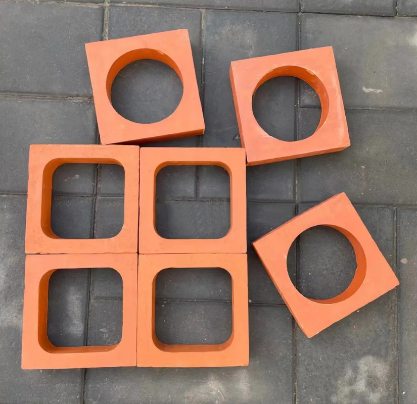 Çürük Tuğla Cephesi Dış Çamur Duvar Kelepçesi 200*200mm Bölme Ekranı Terakotta Briz Blokları