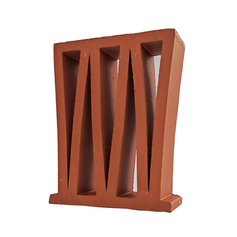 Terakotta Breeze Block Mold M Shape Wall Panel İç Dekoratif Yangın Tuğlaları Dış Perforasyonlu Dekorasyon Tasarımı