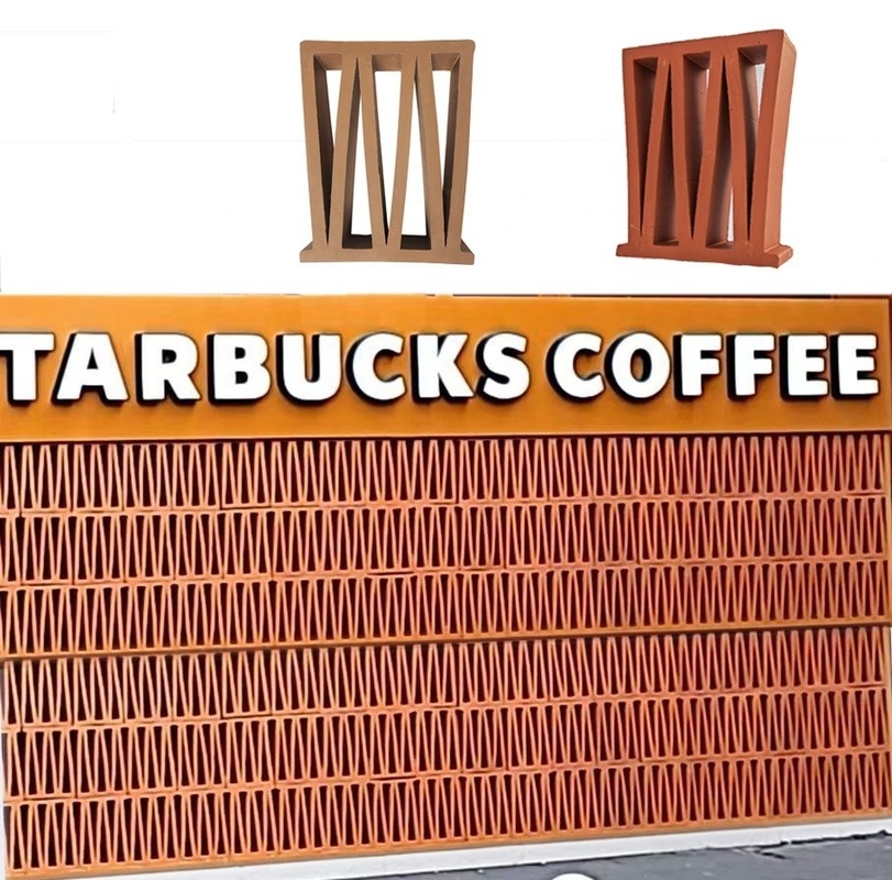 Matt Yüzey Sintered Tekniği Dekoratif Tuğla Duvar Blokları Kafe ve Çin Restoranı İç Dekorasyon için