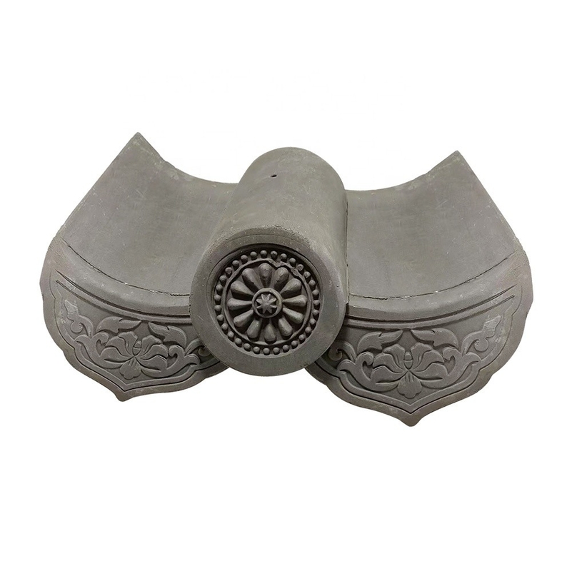 180*180mm Sıkıntılılık 1500N Çin Çatı Taşları Budist Tapınağı için Geleneksel Malzeme
