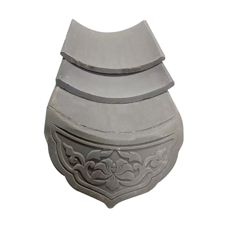 180*180mm Sıkıntılılık 1500N Çin Çatı Taşları Budist Tapınağı için Geleneksel Malzeme