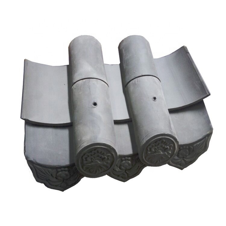 180*180mm Sıkıntılılık 1500N Çin Çatı Taşları Budist Tapınağı için Geleneksel Malzeme