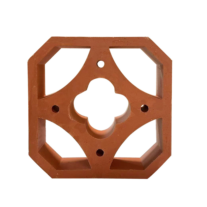Yüksek Sıcaklıkta Pişirilmiş Terracotta Pencere Kil Fayansları İç ve Dış Duvar Dekoratif Havalandırma Blokları