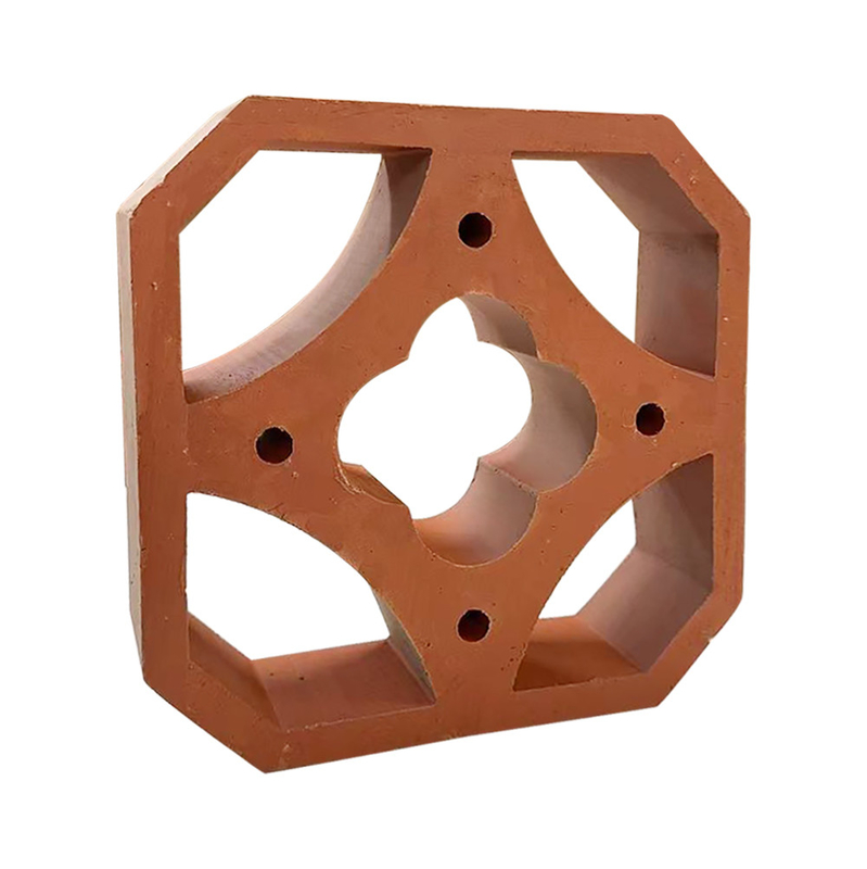 Yüksek Sıcaklıkta Pişirilmiş Terracotta Pencere Kil Fayansları İç ve Dış Duvar Dekoratif Havalandırma Blokları
