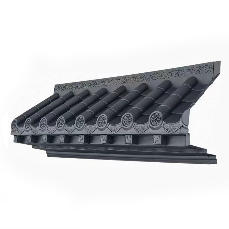 Polipropilen Dekoratif Çatı Çiti Restoran Saçağı Yapay Plastik Japon Tarzı Çatı Kiremitleri