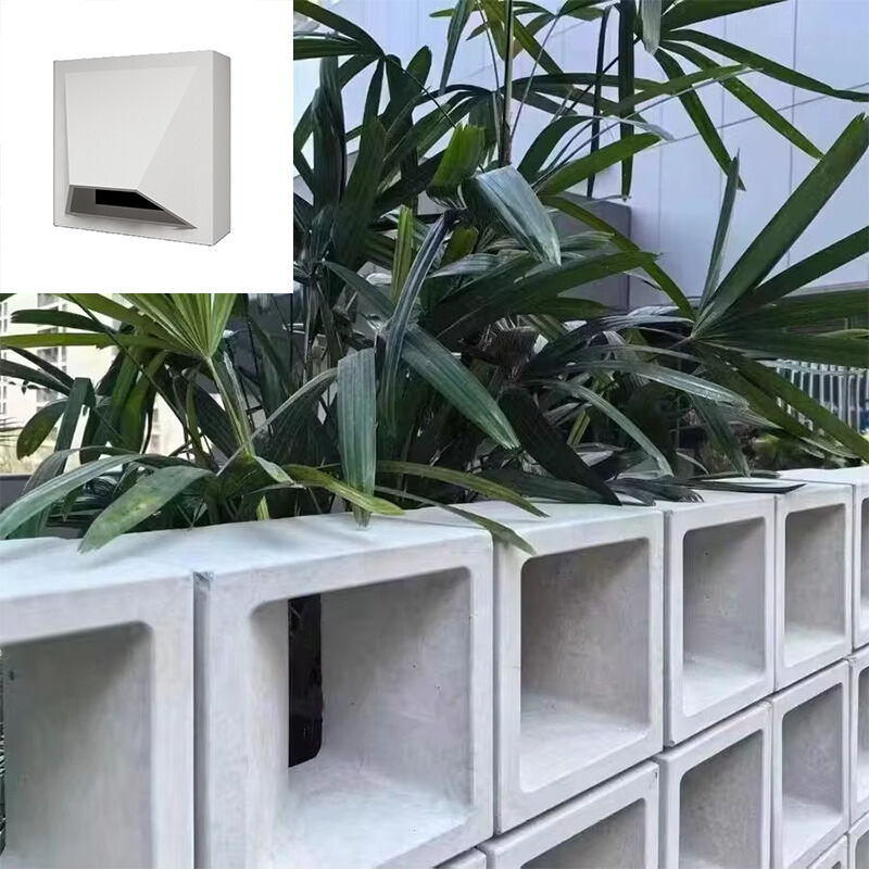 Modern Geometrik Desenli Beton Ekran Blok Duvar Bölme Beton Blok Mimari Cephe Gizlilik Duvarı