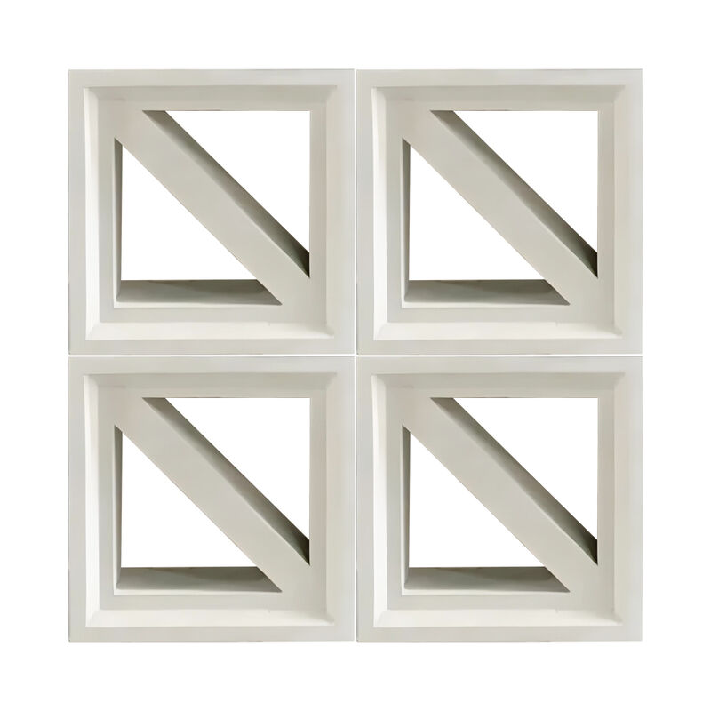 Dış Duvar İç Mekan Dış Mekan 200*200mm Villa Dekorasyon Oyuk Çimento Tuğla Beton Rüzgar Blokları