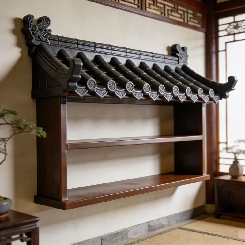 Hafif Sentetik Plastik Plak Duvar Çit Ucuz Fiyat Yapay Geleneksel Çin Evi PP Antika Çatı