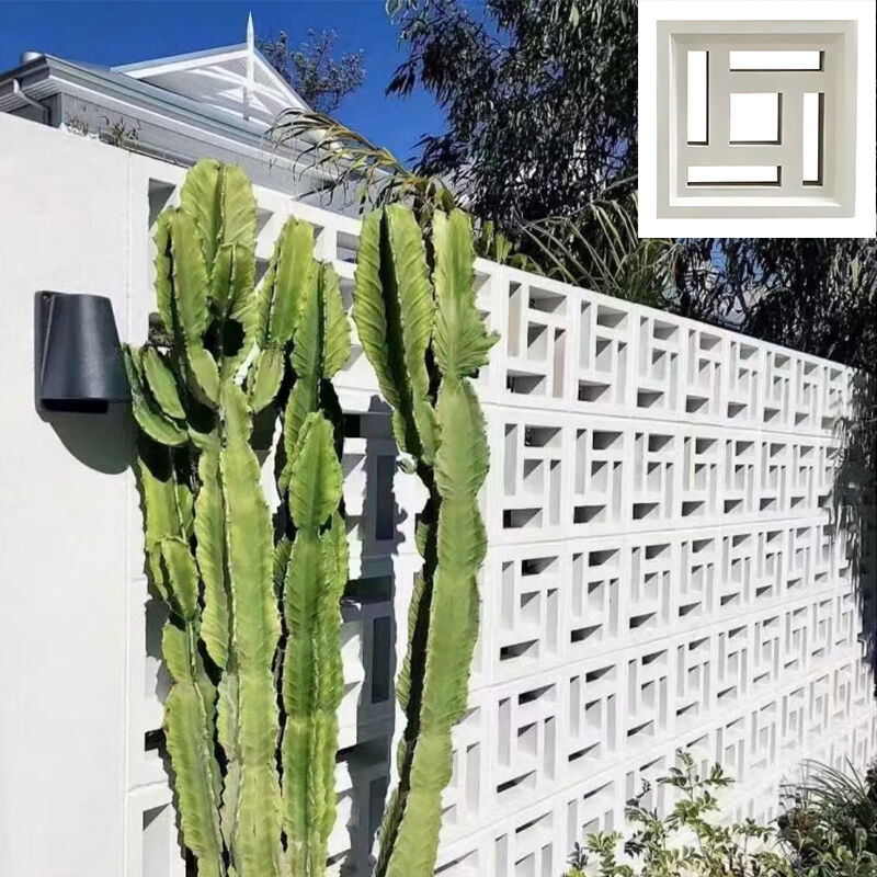 Modern Çimento Briz Blokları Dış Duvar Kelepçeleri Çeşitli Şekiller ve Boyutlar Bina Beton Blokları