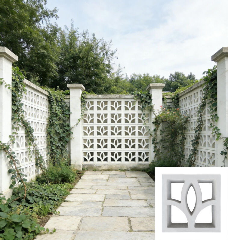 Breeze Block Beton Çimento Bileşeni Tuğla Havalandırma Ekranı Modern Bahçe Ekranları ve Manzara Özellikleri için Tuğlalar