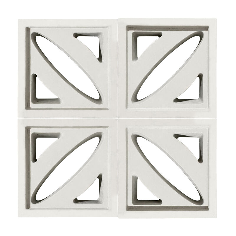 Bahçe Duvarı Ekran Plakeleri Çimento Briz Blokları Şık Bölmeler ve Aksan Duvarları için Ön Kalıp Beton Perforasyonlu ızgara/Tuğla