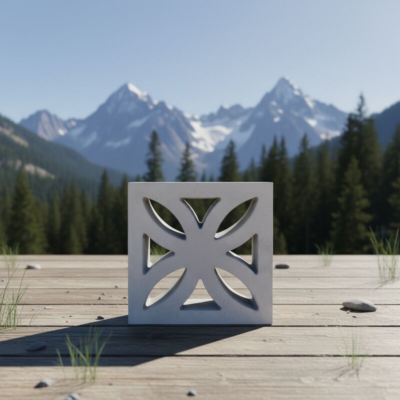 Dekoratif Ekran Blok Birimleri Şık İç / İç Bölümler ve Aksan Duvarları için Çimento Çürük Çerez Tuğlaları