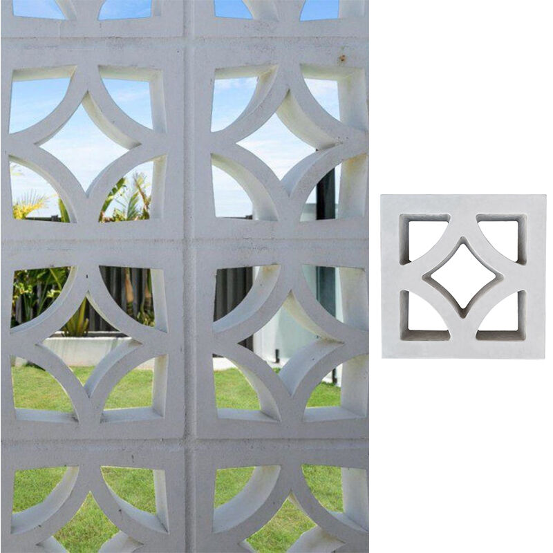 Çift taraflı desen Beton Briz Blokları Çürük Duvar Dekoratif Tuğlalar Serbest Bölmeler için Havalandırma Cepheler