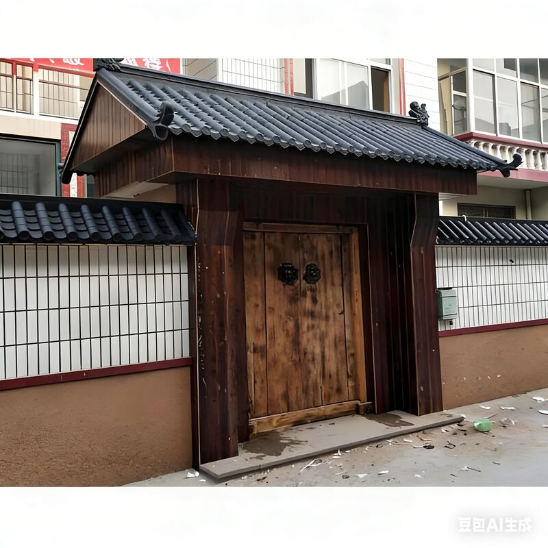 Çin tarzı Plastik Çatı Kiremitleri Dayanıklı Sentetik Reçine (ASA/PVC) Geleneksel ve Modern Projeler Çatı Kamelyalar Tapınak için İdeal