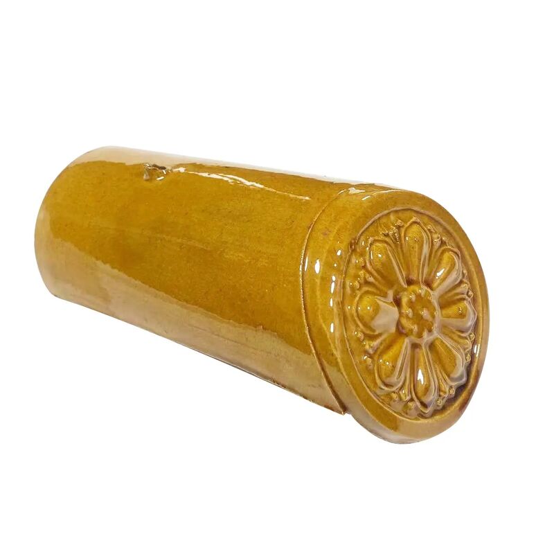 İnşaat malzemesi Antik tarzı camlı çatı kiremitleri Tapınak Manastır inşaatı için altın çatı çelişkisi