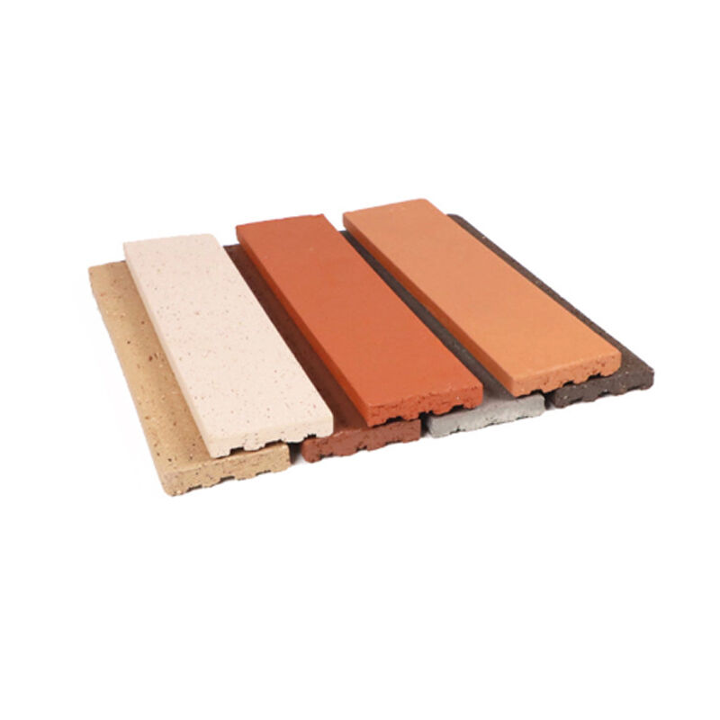 Bölünmüş Yüz Tuğla Kil Duvar Kaplamaları Köşeli Plakalar İnce Tuğlalar Katı Dış Yapı Duvar Estetiği ve Koruması için Birçok Renk