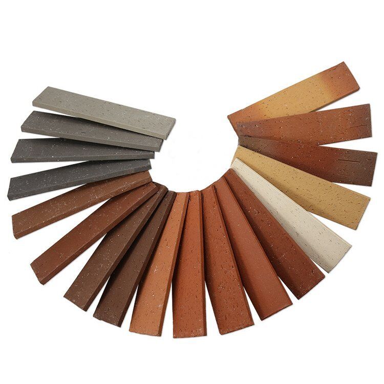 Gri Bölünmüş Yüz Tuğla Duvar İnce Tuğla Dekoratif Kelepçeler Modern ve Geleneksel Bina Cepheleri İçin Dayanıklı Dış & İç Duvar Kaplamaları