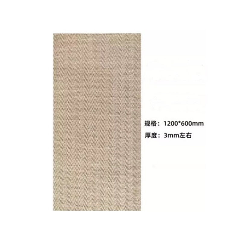 3D Surface Natural Fiber Weave Texture Soft Clay Wall Tile Porcelain Flexible Wall Panel Exterior/Interior Hotel Villa Wall Cladding