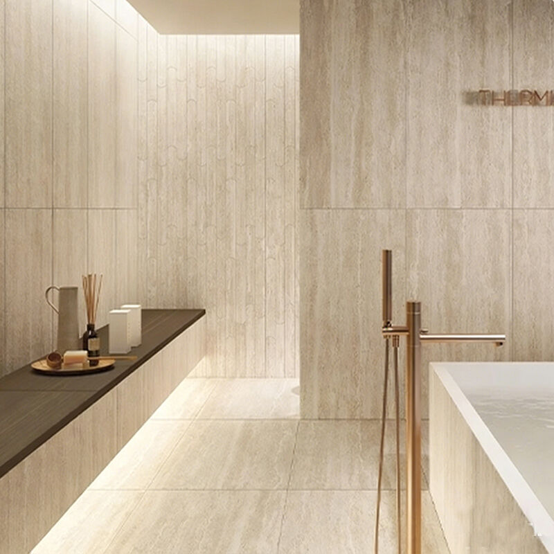 Ateş geçirmez Travertine Yumuşak Esnek Kil Duvar Kelepçesi MCM Duvar Kaplama Cephesi Dış Duvar Klinker Tuğla Kayma Kelepçeleri Otel için