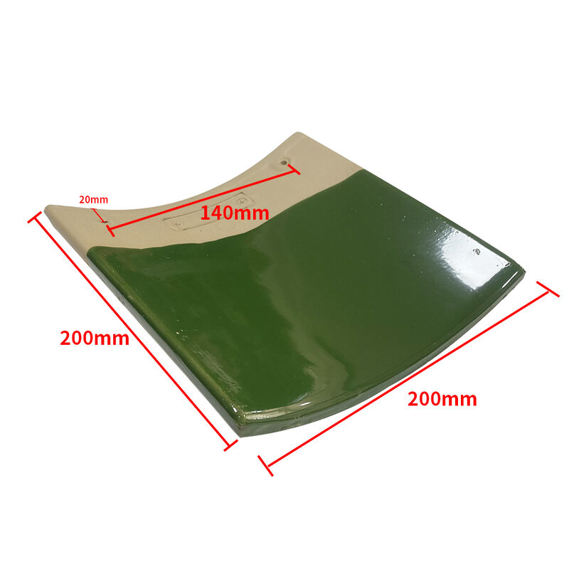 Ahşap Çerçeve Çin Tarzı Pavilyon Yeşil Sırlı Çini Retro Ahşap Doku Avlu Peyzaj Gazebo Balkon Doğal Dekor için