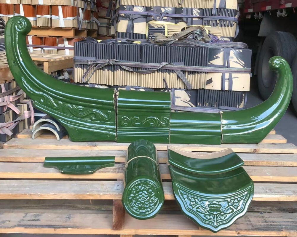 Antika Ahşap Pavilion Geleneksel Çin Yeşil Camlı Plakalı Çay Evi Modern Park için El Pavilion Courtyad Dış Açık Genişleme Alanı