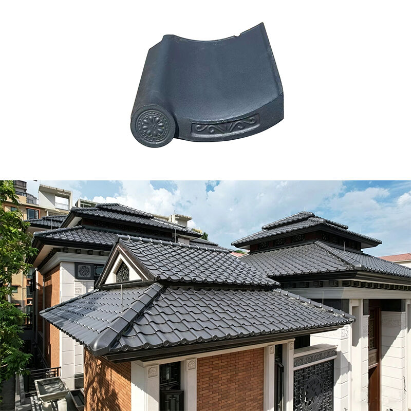 Asya Tarzı Japon Kil Çatı Kiremitleri Geleneksel Kiremitler Dayanıklı Su Geçirmez Makine Yapımı Tapınak Bahçe Villa Çatısı İçin