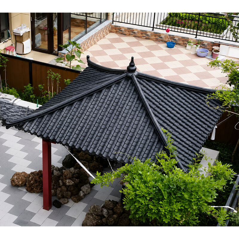 Sentetik reçin plastik çatı tepe ASA PVC çatı levhası seramik tepe konut villalar için arıyor Gazebo Dış bina çatısı