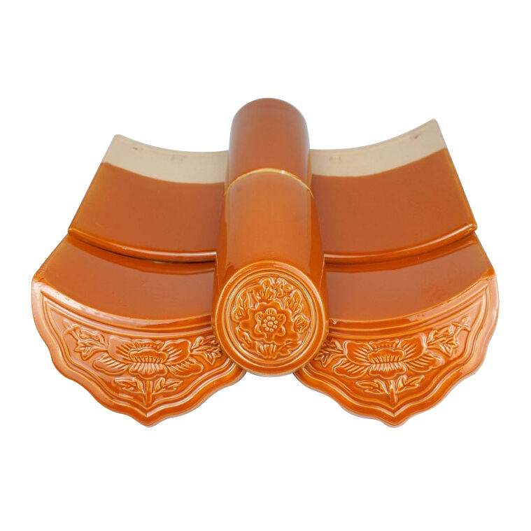 Eco-Friendly Antique Glazed Roof Tile Durable Chinese Style Ceramic Roofing Tile for Outdoor Ancient Architecture Renovation