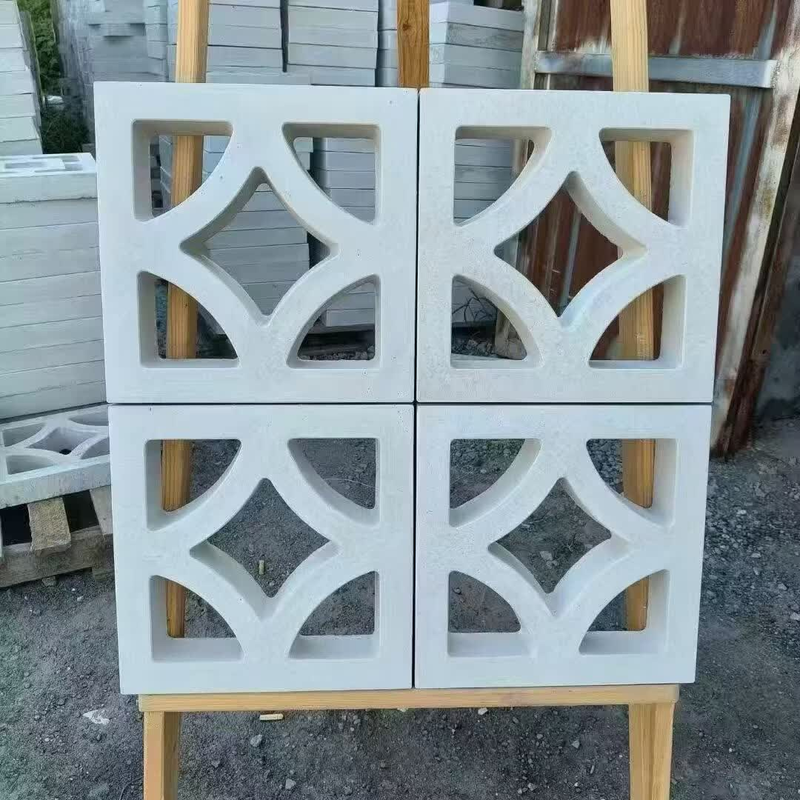 Prefabrik Beton Esinti Blokları Perdeleme ve Duvar Kaplama Çözümleri için Yıldız Desenli Dekoratif Esinti Blokları
