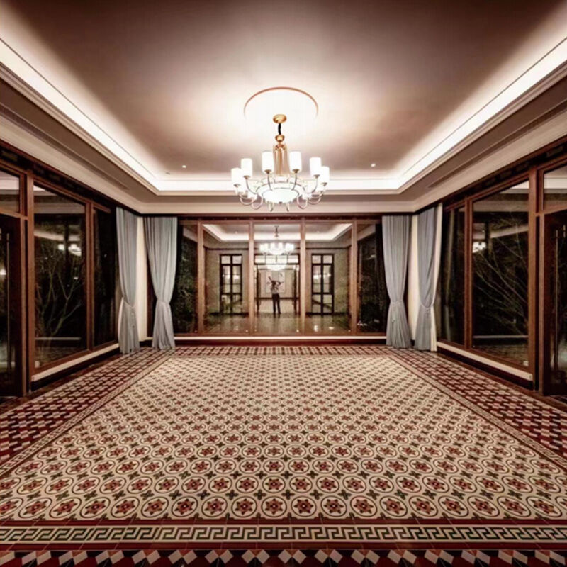 Vintage Çiçek Çimento Taş Çiçek Deseni Dekoratif Duvar Zemini Taş Kafe Otel Ev Yenilenmesi