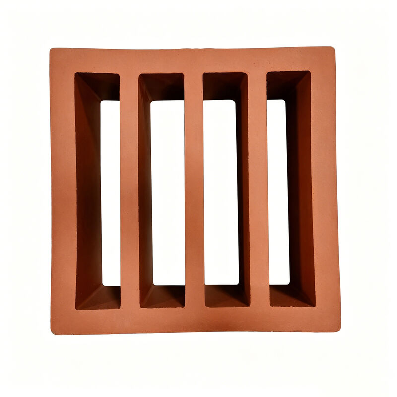Terracotta Breeze Block Bahçe Duvarları Avlular ve Mimari Cepheler için Çevre Dostu Kırmızı Kil Ekran Bloğu