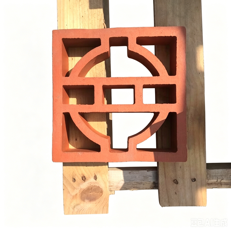 Modern Cepheler için Klasik Geometrik Pişmiş Toprak Esinti Blokları Mimari Pişmiş Kil Ekran Tuğlaları