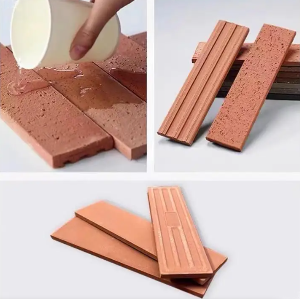 Nautral Terakotta Kırmızı Bölünmüş Yüz Tuğla Dış Duvarlar için Doğal Kil Tuğla Fineri Fasadlar ve Modern Mimarlık Tasarımı